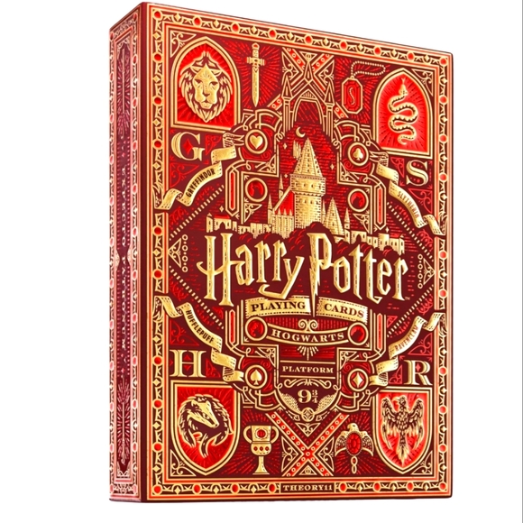 Theory11 Harry Potter Playing Cards - Red (Gryffindor) - Picture 1 of 1